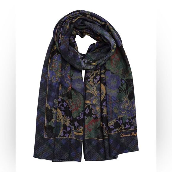 RALPH LAUREN Women's Simone Floral Paisley wrap/scarf